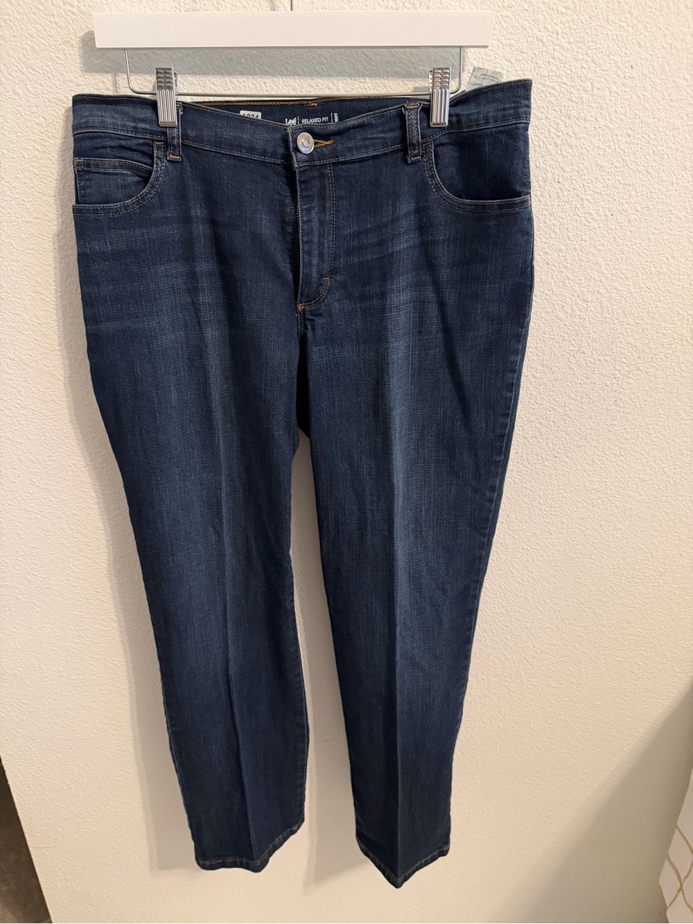 Lee Men's Dark Blue Slim Straight Jeans